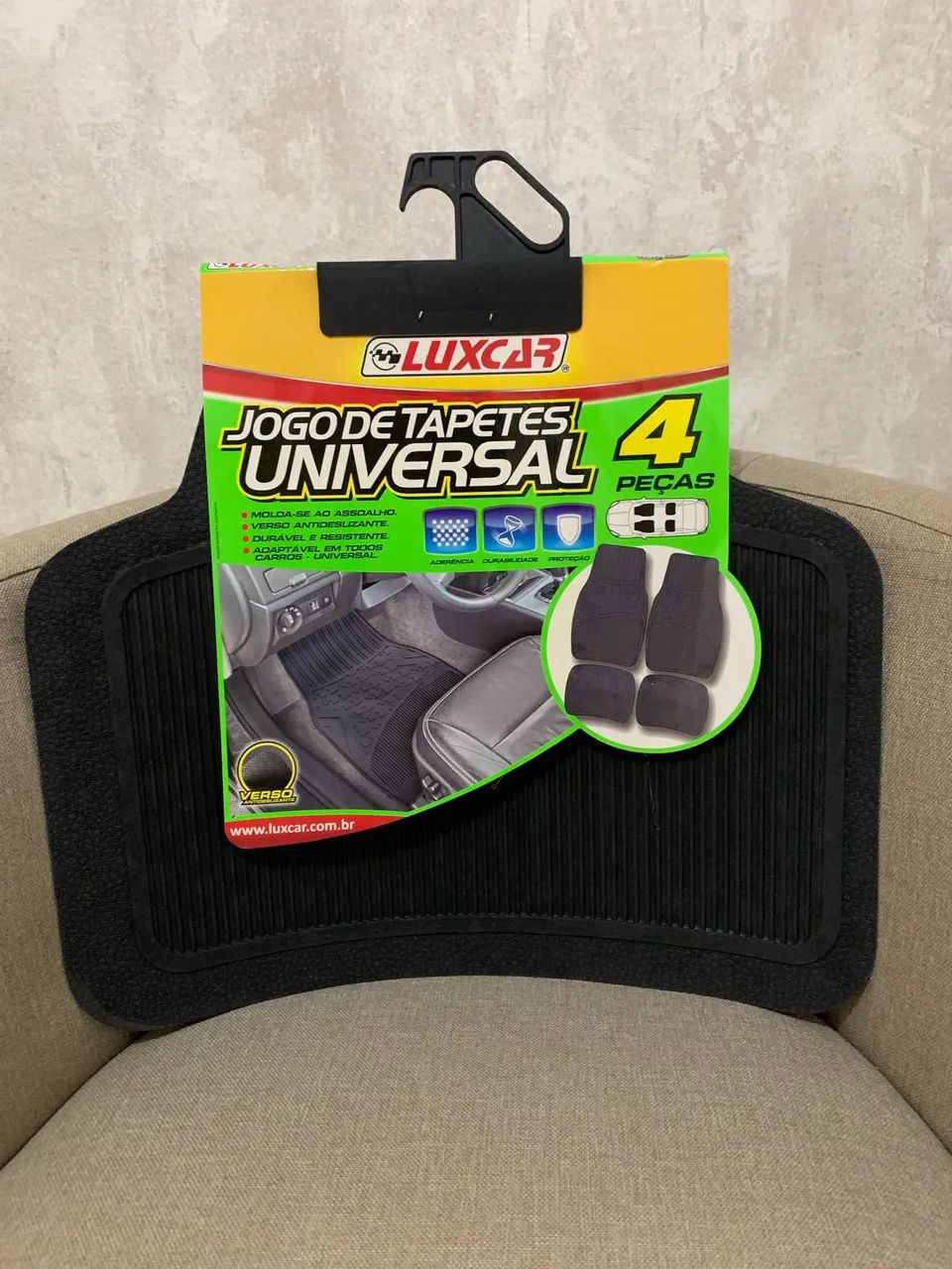 (NOVO!!!) Jogo de Tapete Universal Para Carro (02 Peças)