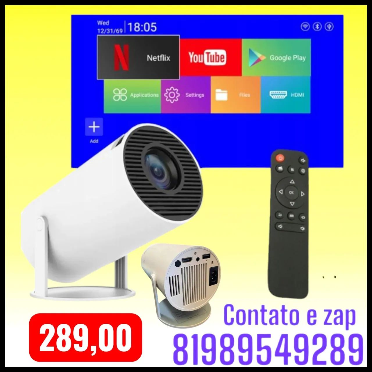Projetor h,sul hd 