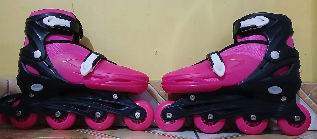 Patins Inline Feminino Rosa