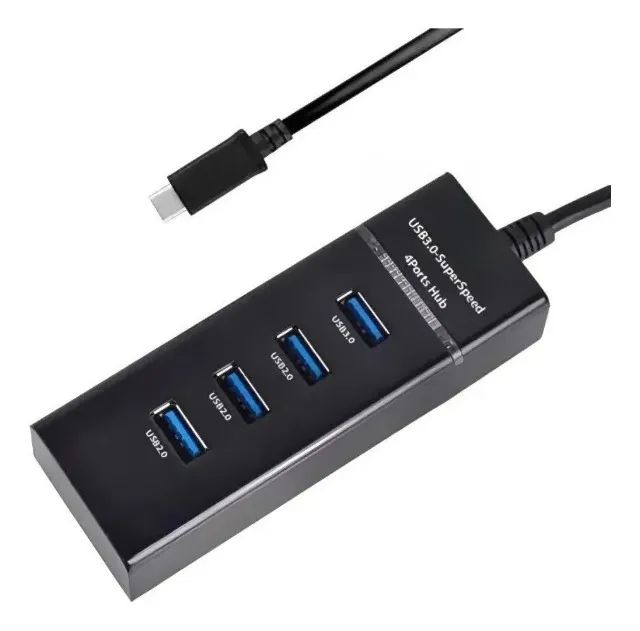 Adaptador Hub Usb Otg Type-c Tipo C 4 Portas 3.0+2.0 - Armarinho Ditudo