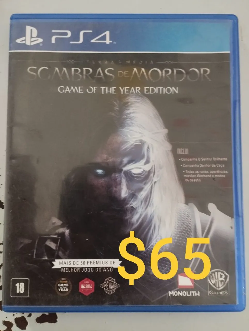 Middle-earth: Shadow of Mordor - Game of the Year Edition - PS4
