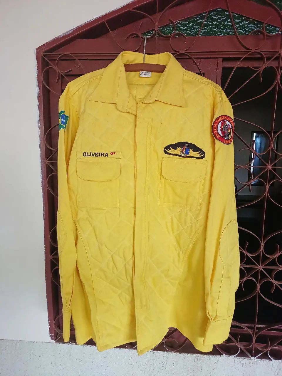 GANDOLA E CALÇA DE BRIGADISTA DO DF ANTIGA MUITO BEM CONSERVADA 200 AC TROCA