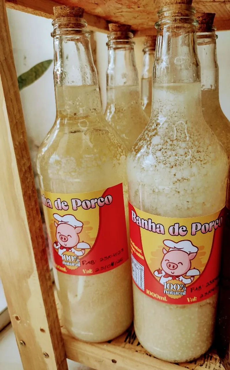 Banha de Porco 100% Natural - 1 Litro