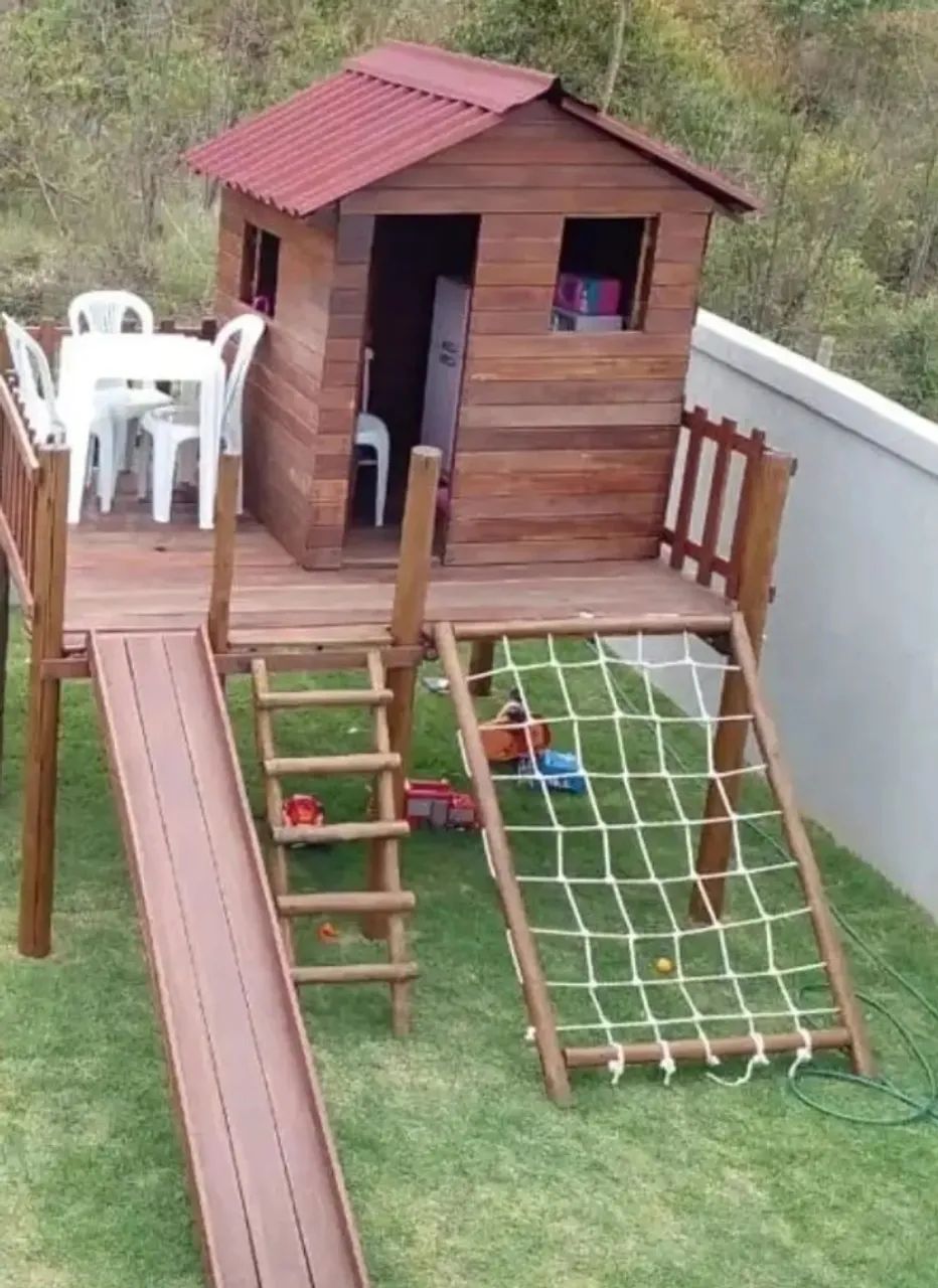 Playground de madeira - Foto 3