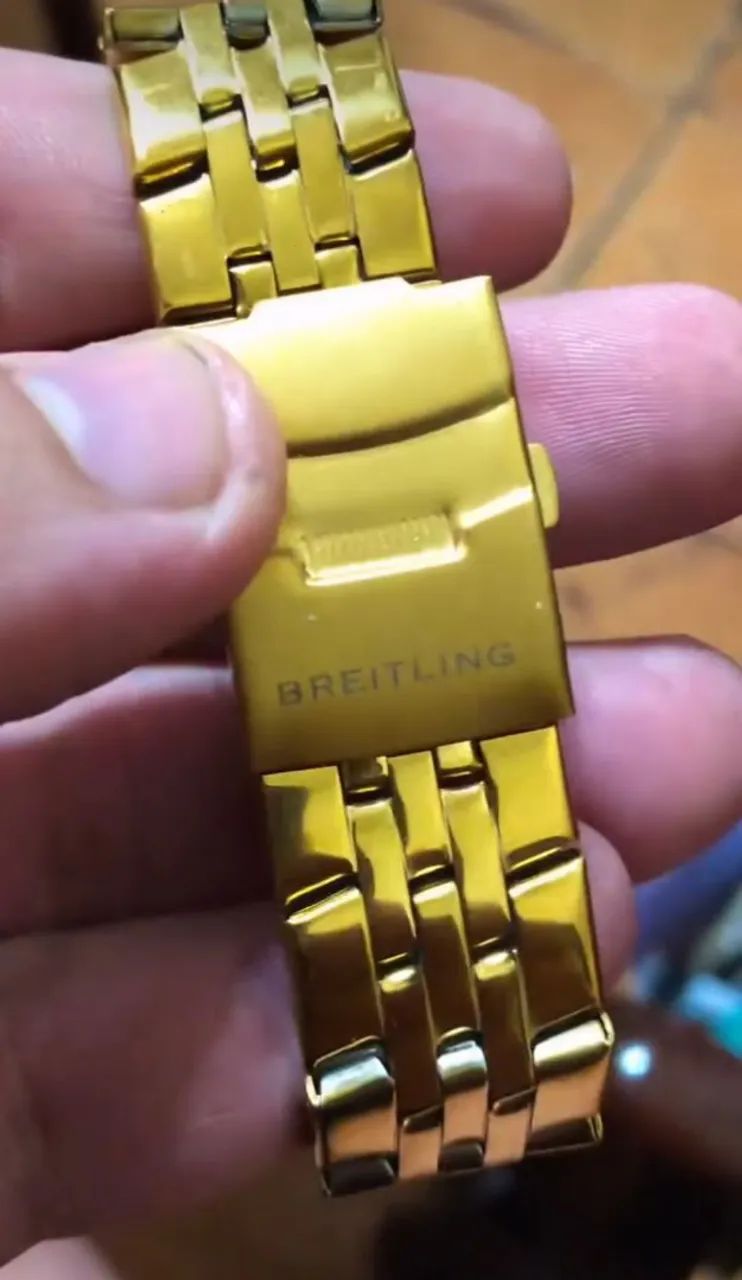 Relógio Breitling Chronomat Gold - Foto 4