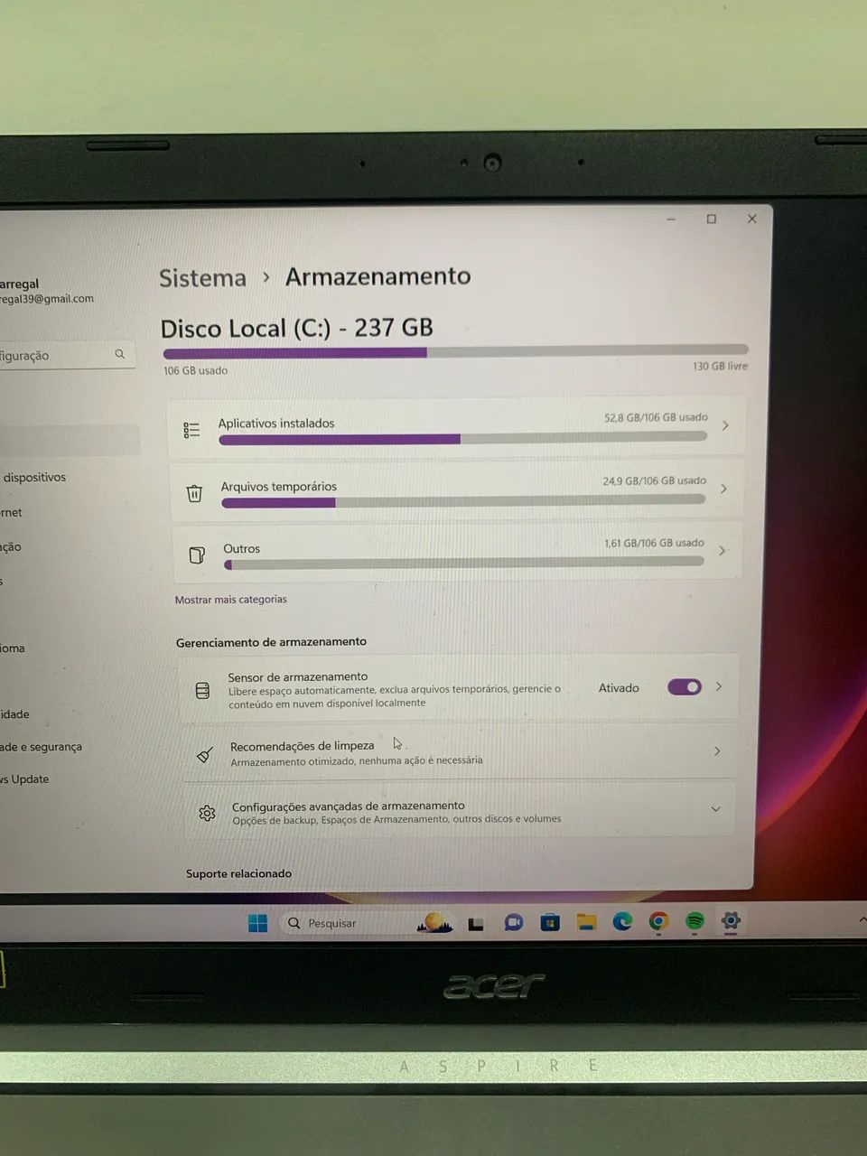 Notebook acer64315687155715120