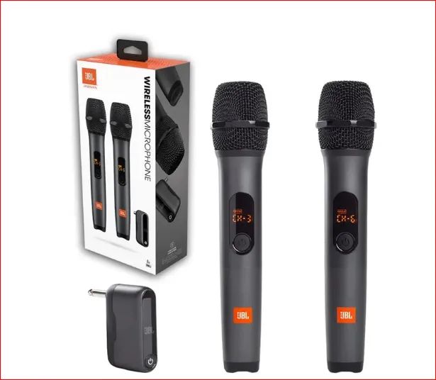 Microfone jbl Duplo s/ Fio Wireless jbl Micbr2 Karaokê Party ...