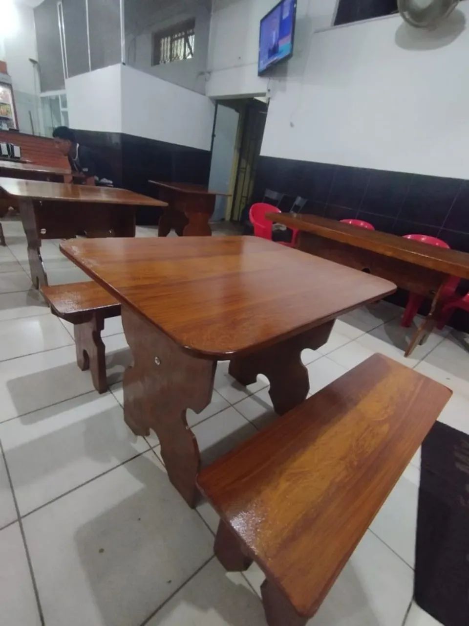 Mesa pedra de ardósia pintada  - Foto 2