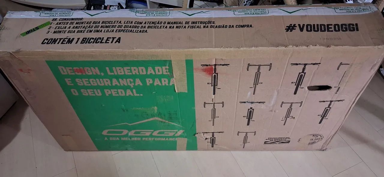Caixa para transporte de bicicleta