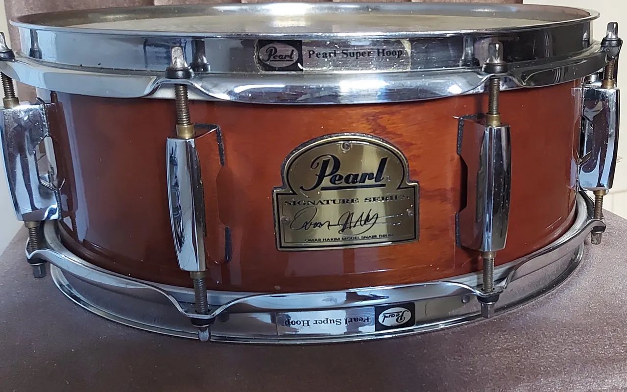 Pearl - Caixa 13x5 - Omar Hakim - Instrumentos musicais