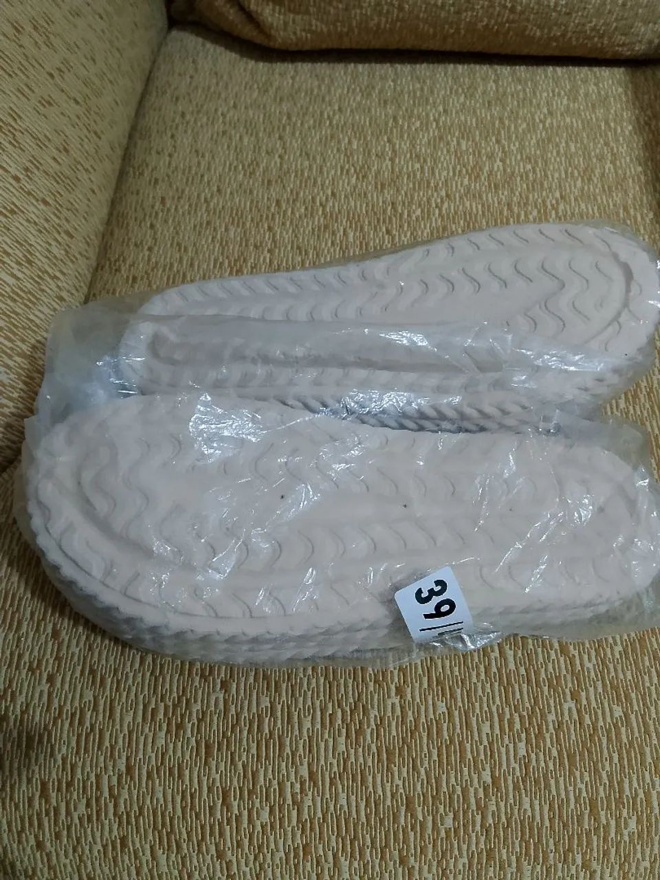 Chinelo nuvem Bege 39/40 - Foto 4