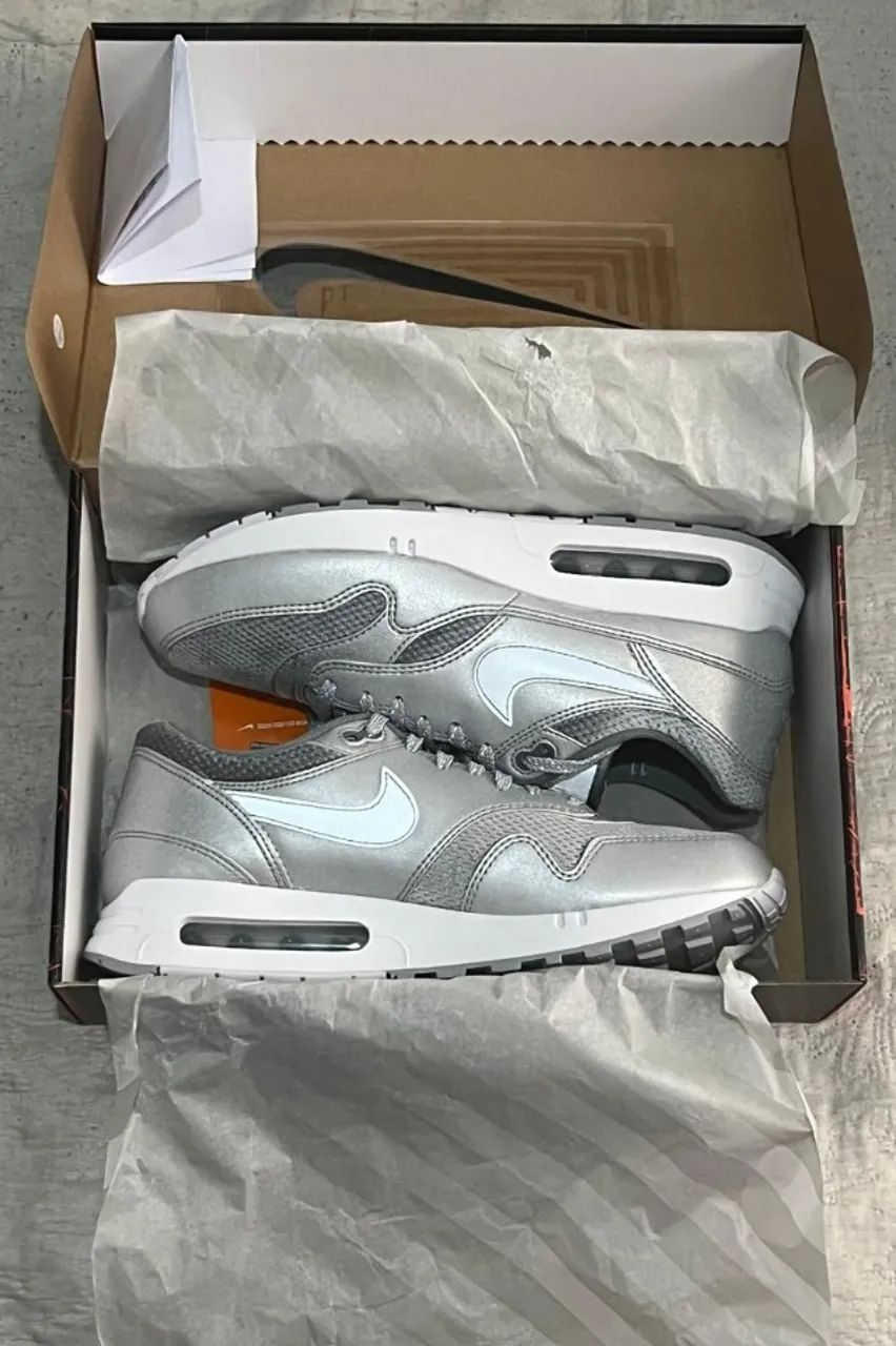 Tênis Air Max 1 '86 Metallic Silver 100% Original