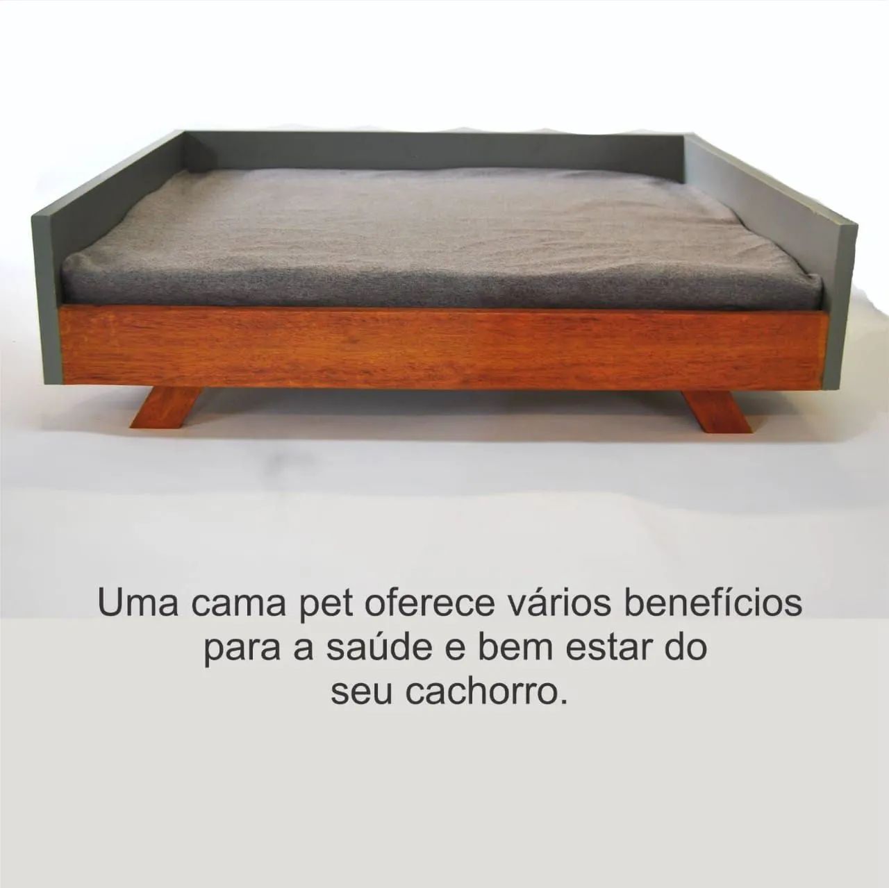 Cama Pet de Madeira para Cães + Gatos - Foto 3