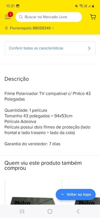 Filme Polarizador TV - Foto 6
