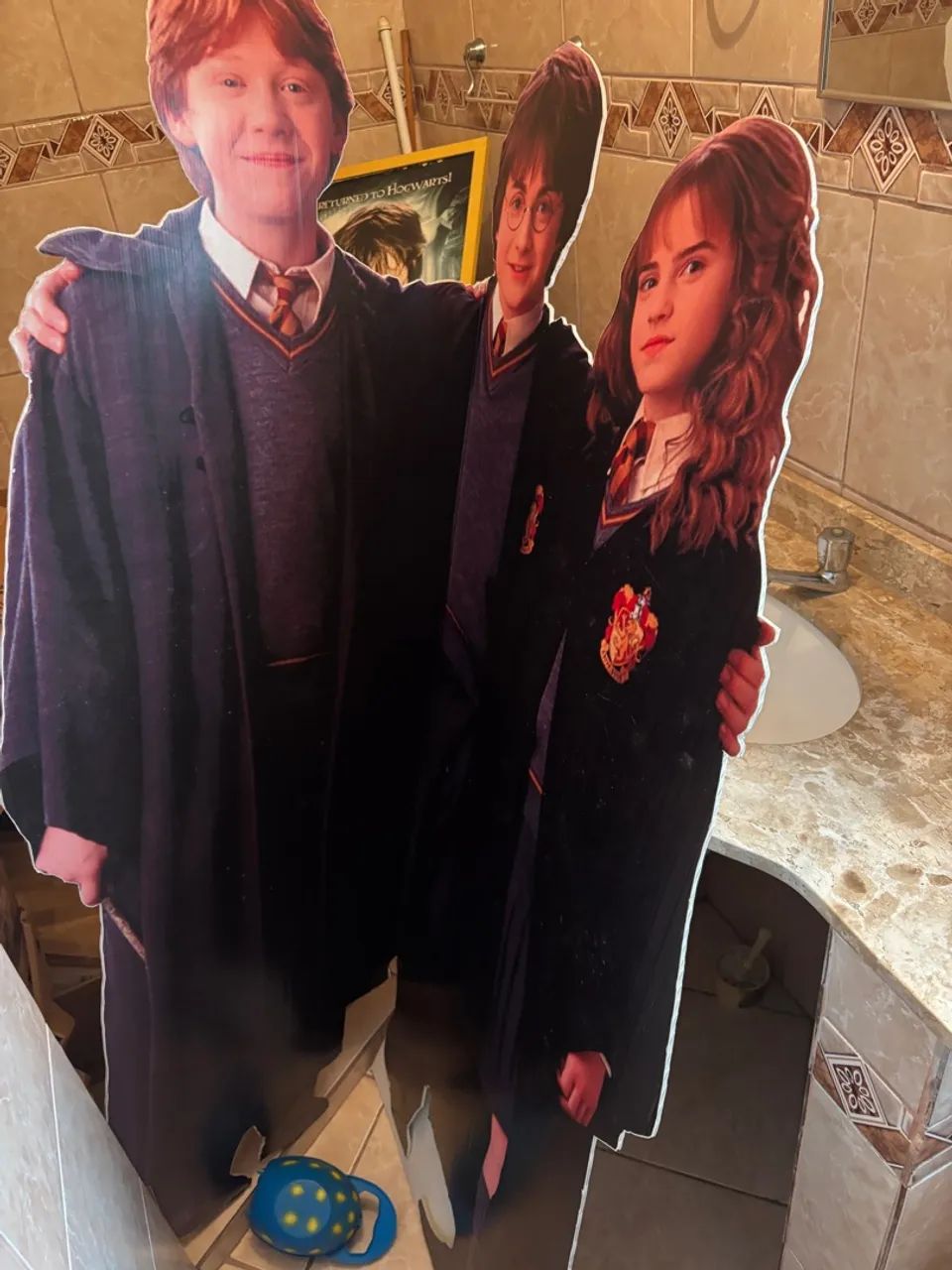 Recorte / display Harry Potter, Rony e Hermione - Foto 4