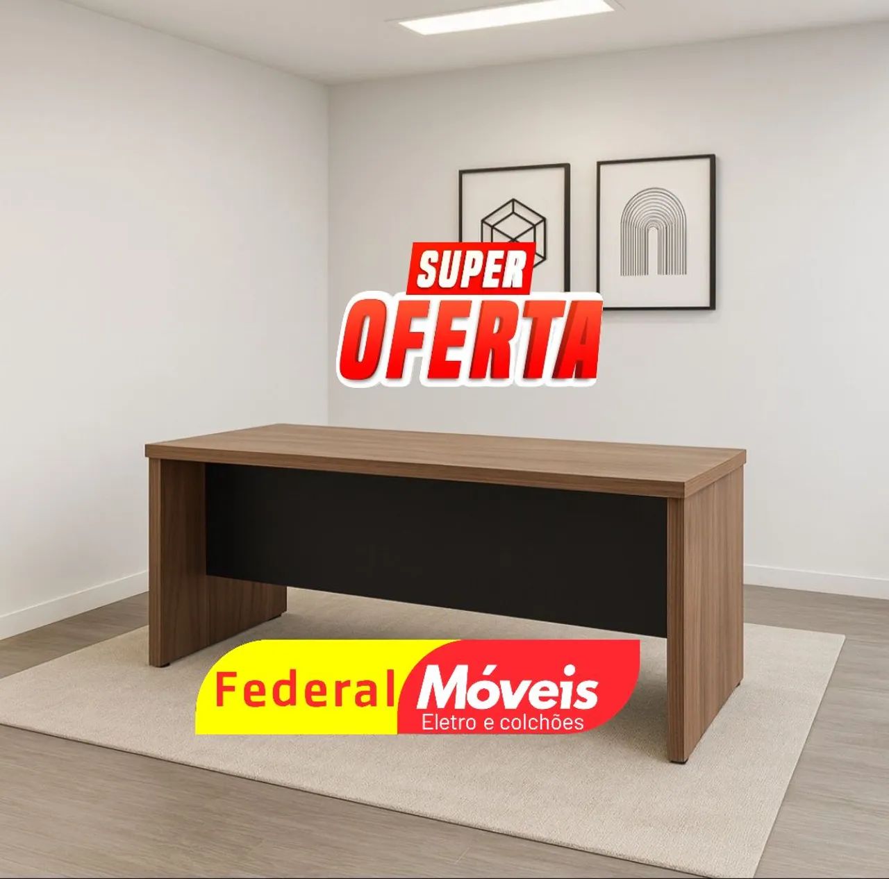 Mesa Escritório - Compacta, durável e de ótimo tamanho!
