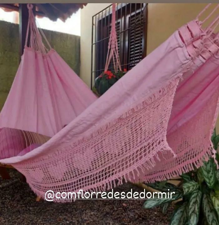 Rede de Dormir Delicate Tecido Liso -Entrega Grátis  - Foto 3