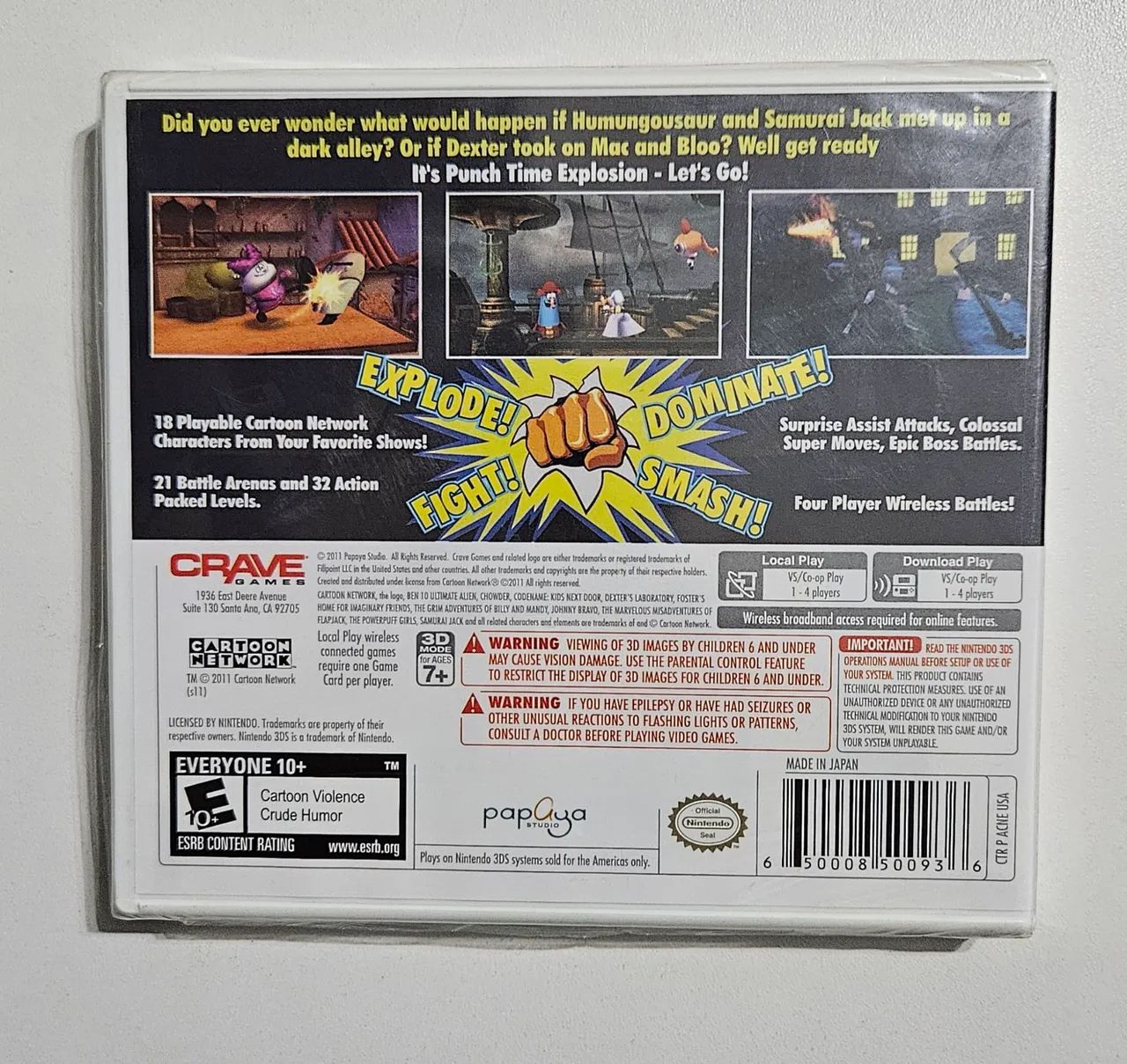 Cartoon Network Punch Time Explision 3ds Novo lacrado - Foto 2
