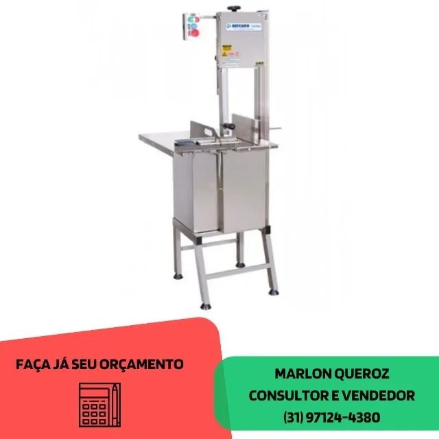 Serra Fita Beccaro Inox com Pé Bivolt Nova