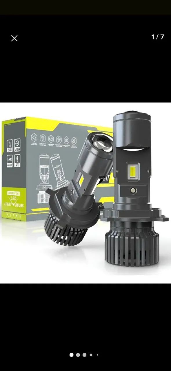 Lâmpada led mini projetor h4 