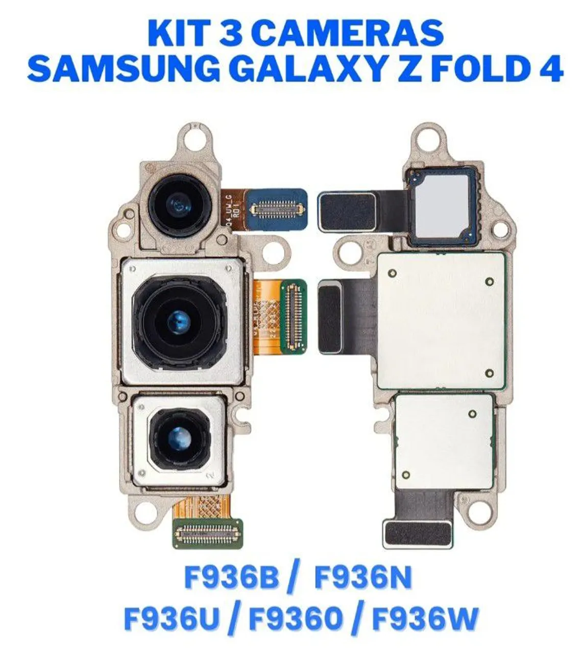 Kit 3 Câmeras Samsung Galaxy Z Fold 4 - F936B/F936N/F936U/F9360/F936W