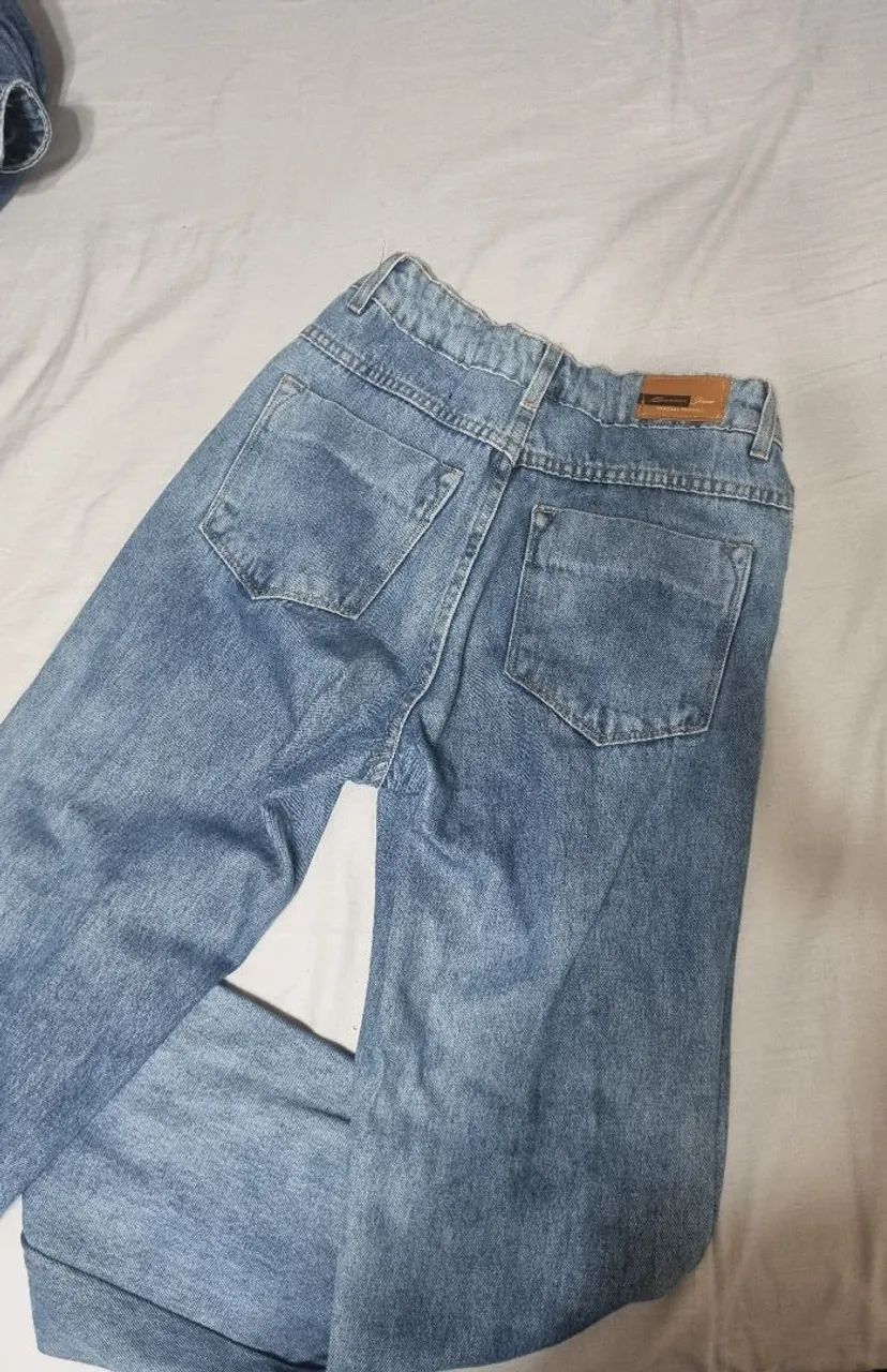 Calça Jeans Reta Sawary Cintura Alta  - Foto 3