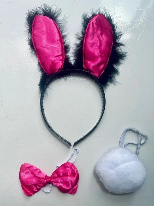Kit com 3 Acessórios para Fantasia Coelho, Tigre, Minie, Leopardo e Diabinha - Foto 6