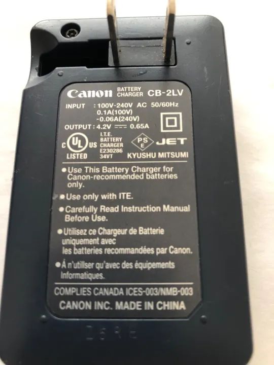 Carregador de Bateria Canon CB-2LV Original - Foto 2