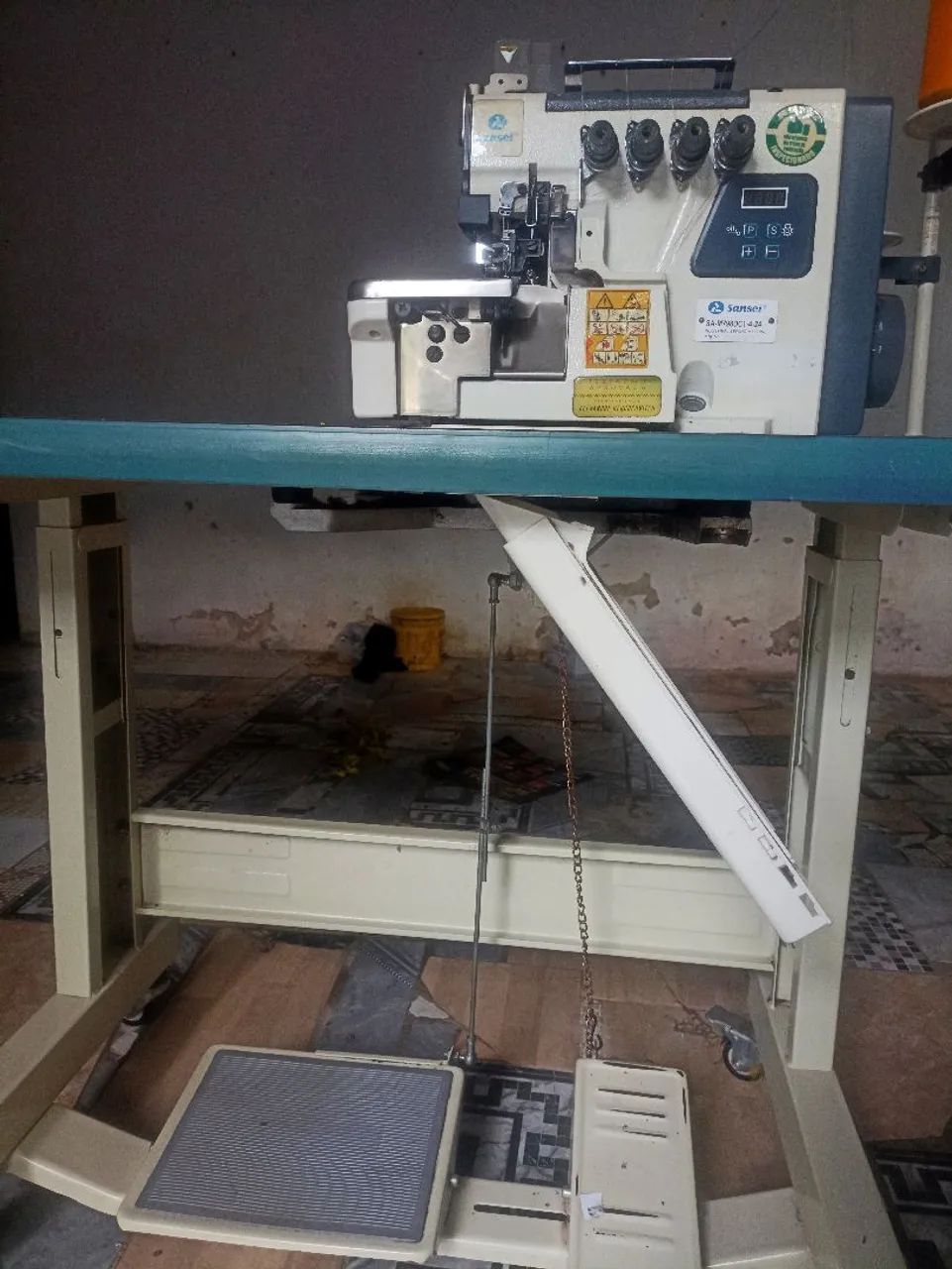 Máquina de Costura Overlock Sansei SA-87 Ponto CadeiaRC-1424 - Foto 5