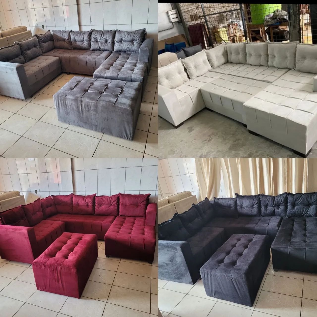 Sofá de canto com chaise e entrega grátis - Foto 2