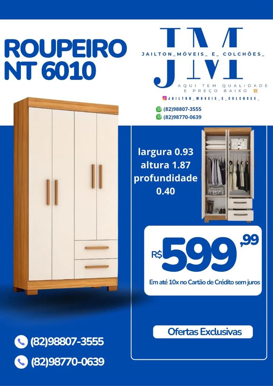 PROMOÇÃO DE GUARDA ROUPA SOLTEIRO  - Foto 5