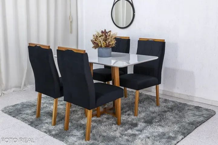 Mesa de Jantar Pedro  1,20m  4 Cadeiras   Pronta Entrega!  RF - Foto 5