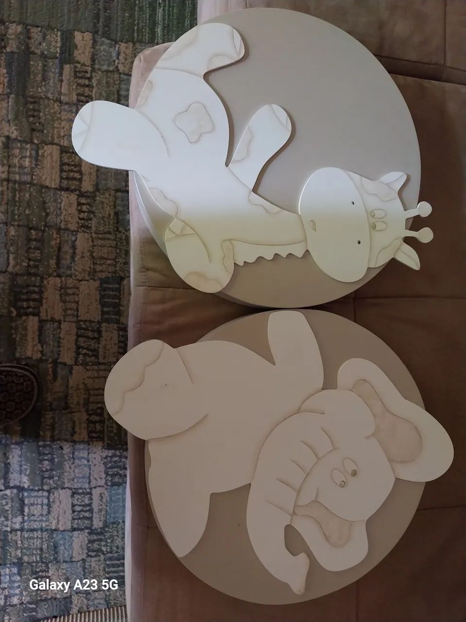 Kit com 2 Quadros decorativos de quarto de bebê de quarto de bebê 
