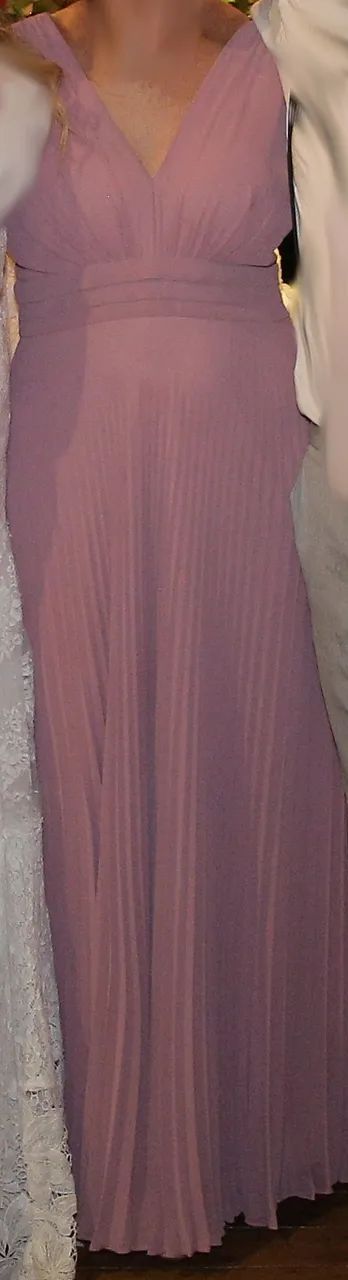 Vestido Longo Festa Rosa - Foto 3