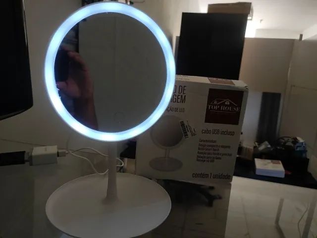 Espelho de maquiagem LED - Novo  - Foto 2