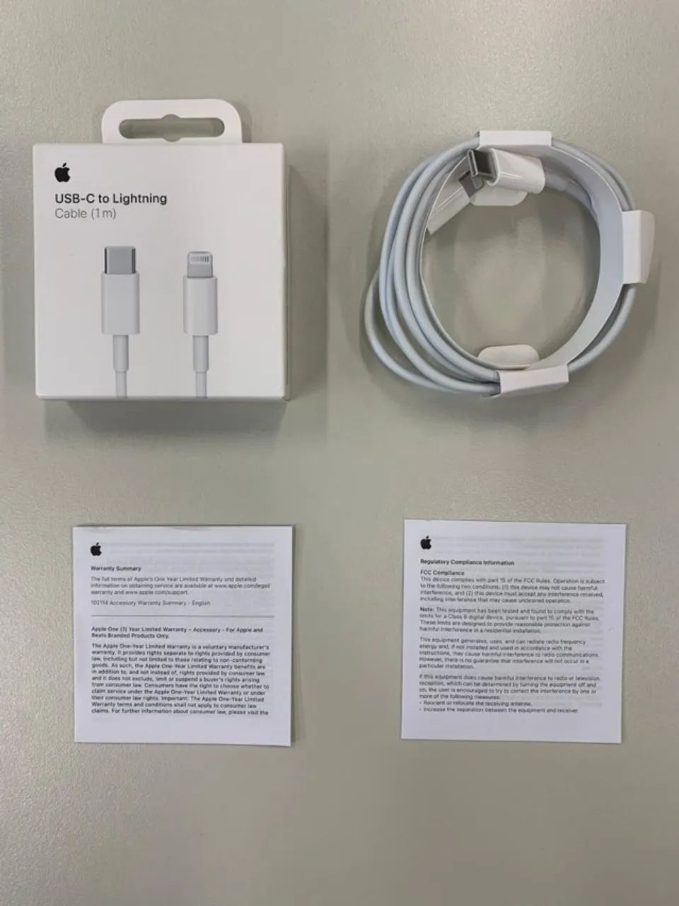 Cabo de USB-C para Lightning 1m Apple (original, sem uso) - Foto 2
