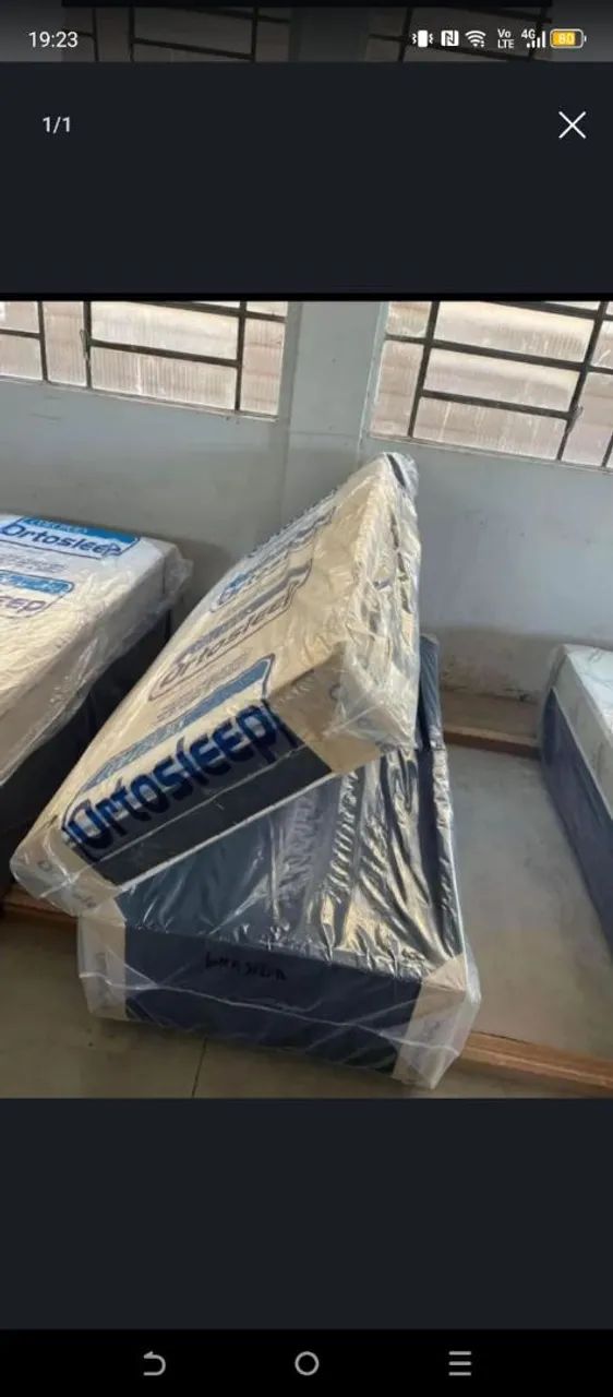 Cama unibau solteiro conjugada com espuma selada  D28