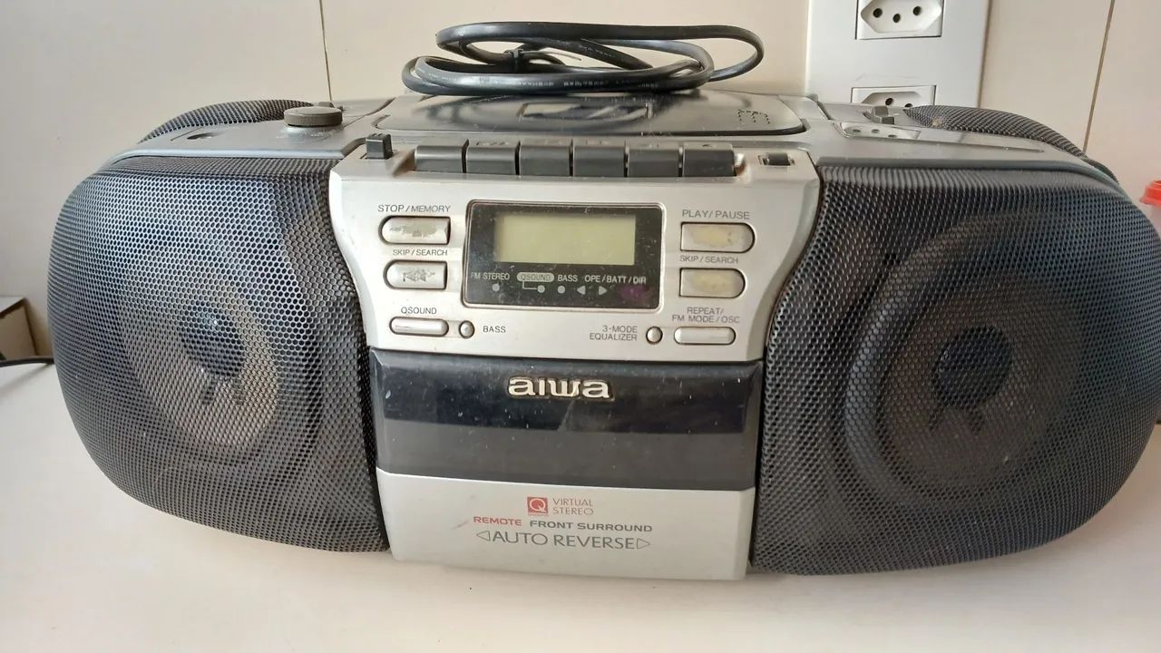 Aparelho de som microsistem CD fita e rádios 