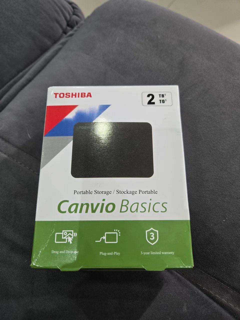 Hd externo Toshiba HDTP320XK3AA 2TB preto - Armazenamento - Jardim