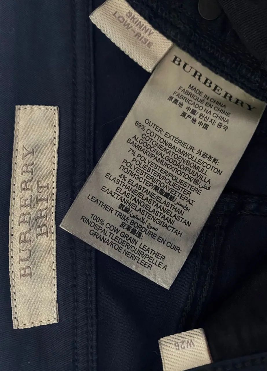 calça couro Burberry - original - Foto 3