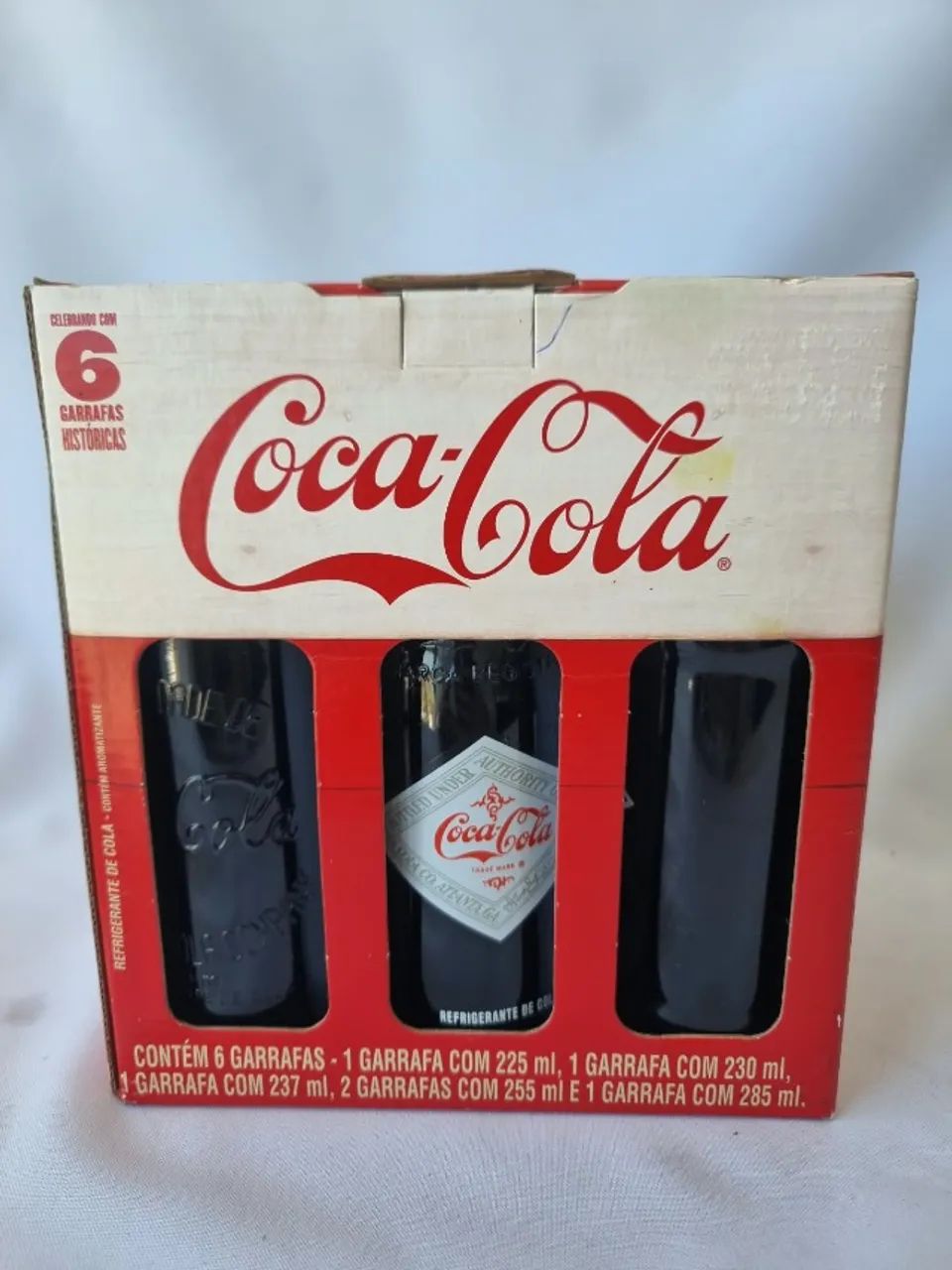 COCA-COLA - COLEÇÃO 6 GARRAFAS HISTÓRICAS - Antiguidades