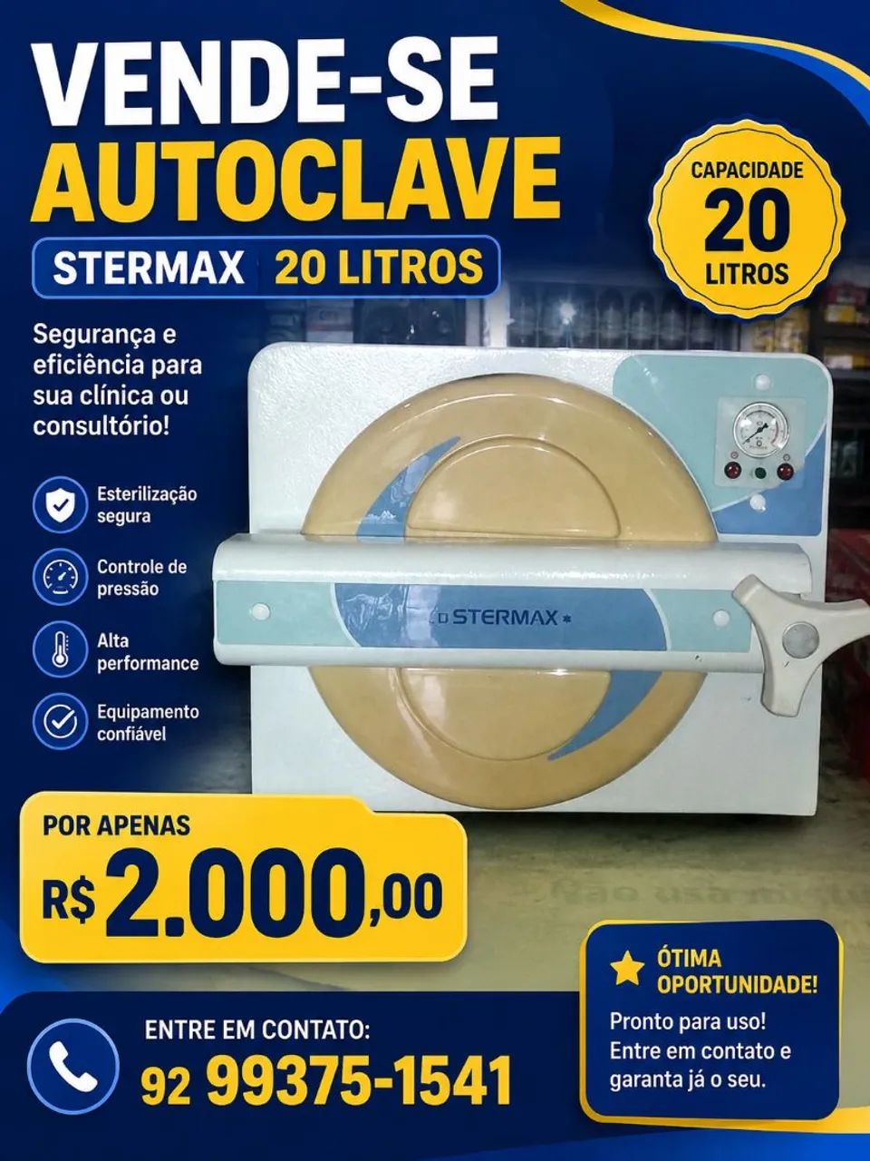 Autoclave 20lt. 