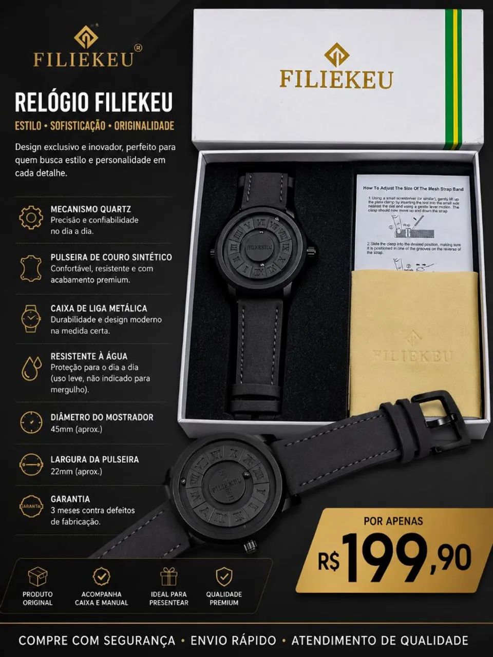 Relógio FILIEKEU 