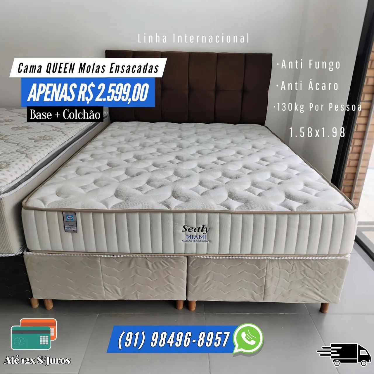 CAMA QUEEN SEALY MIAMI OFERTA 