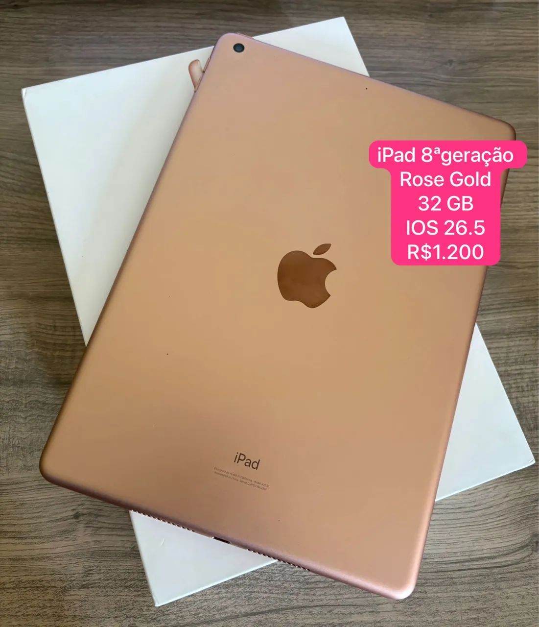 iPad 8ª Geração 32GB Rose Gold RJ - Tablets e E-Readers - Praça