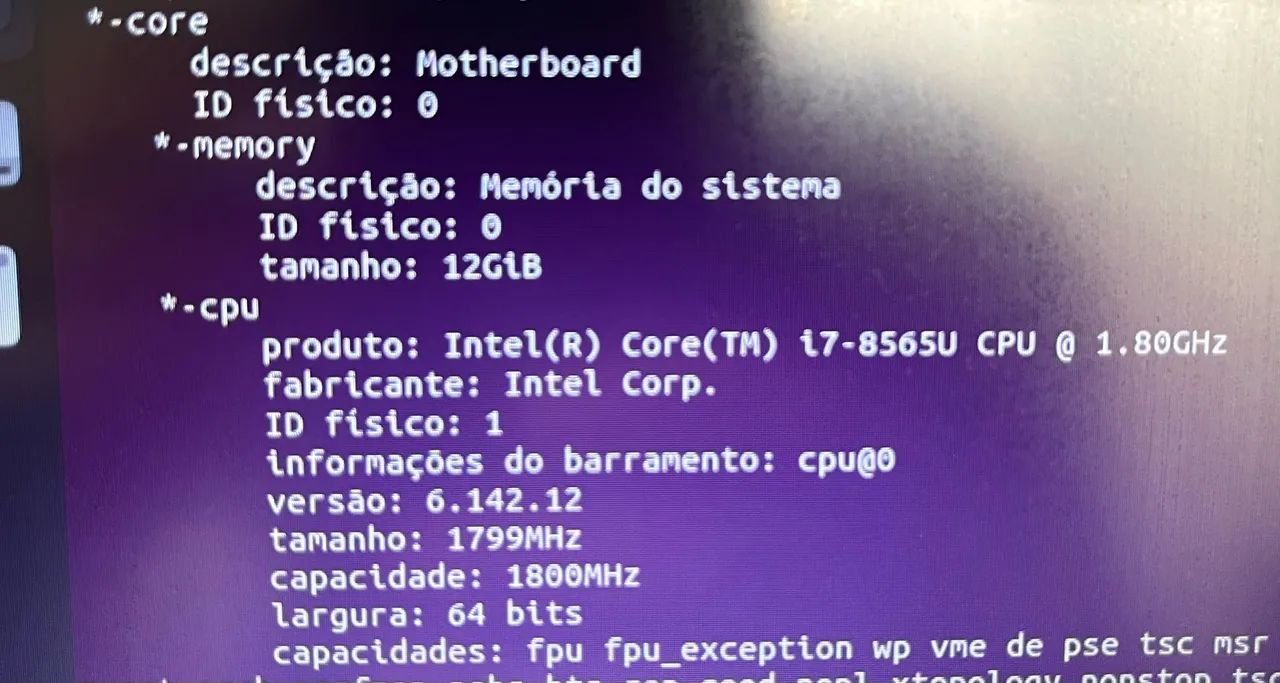 Notebook LENOVO i7 8565u