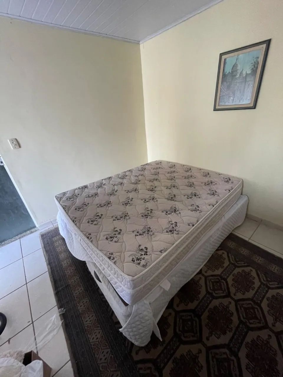 Cama Box Baú Queen + Colchão