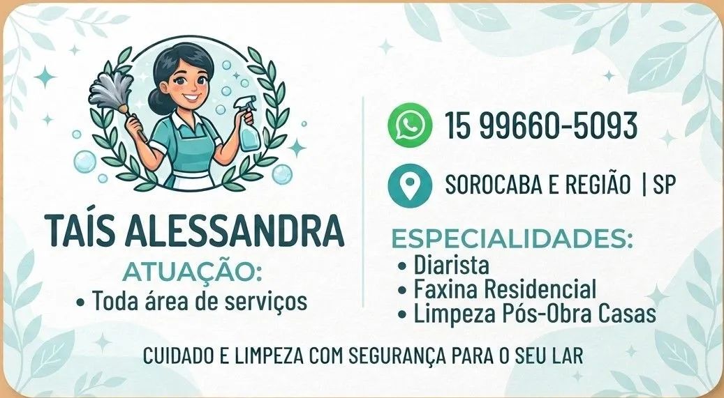Diarista disponível 