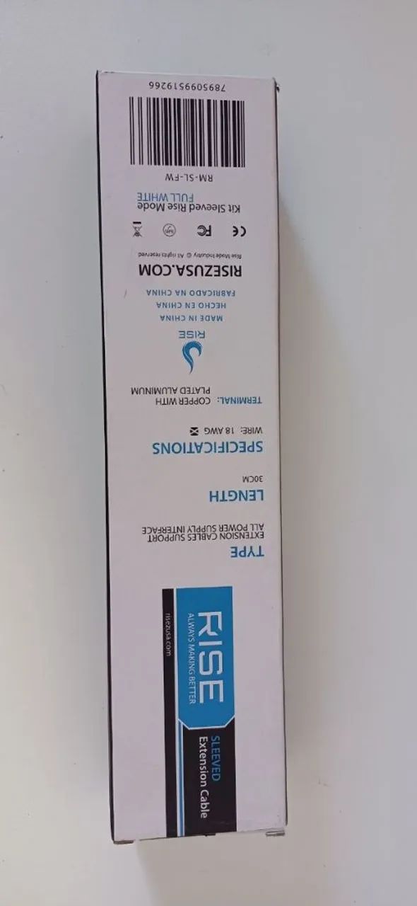 Kit Cabo extensor sleeved Rise Mode full white (RM-SL-FW) - Foto 3