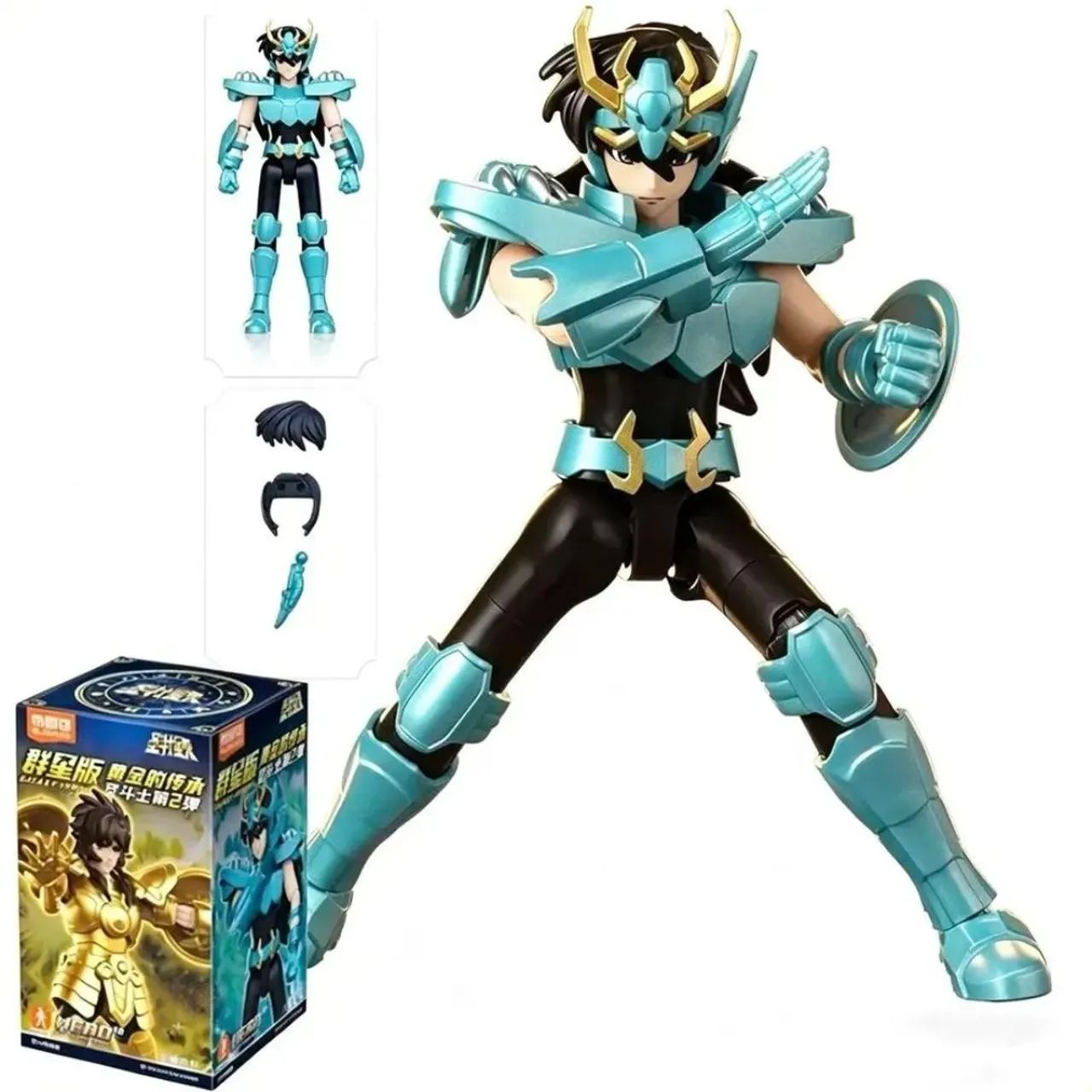 Boneco Shiryu- Cavaleiros do Zodíaco- Blokees